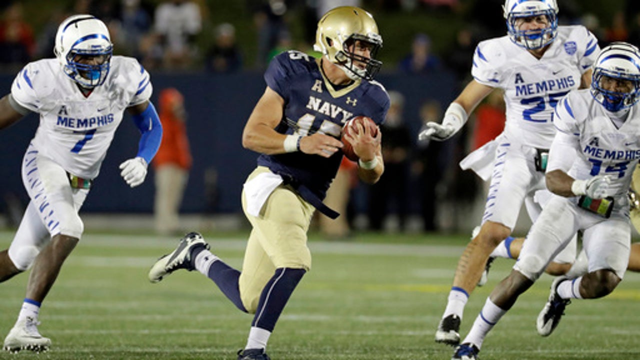 Worth accounts for 5 TDs as No. 24 Navy beats Memphis 42-28